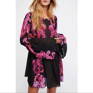 FREE People Printed Symphony Slip Dress